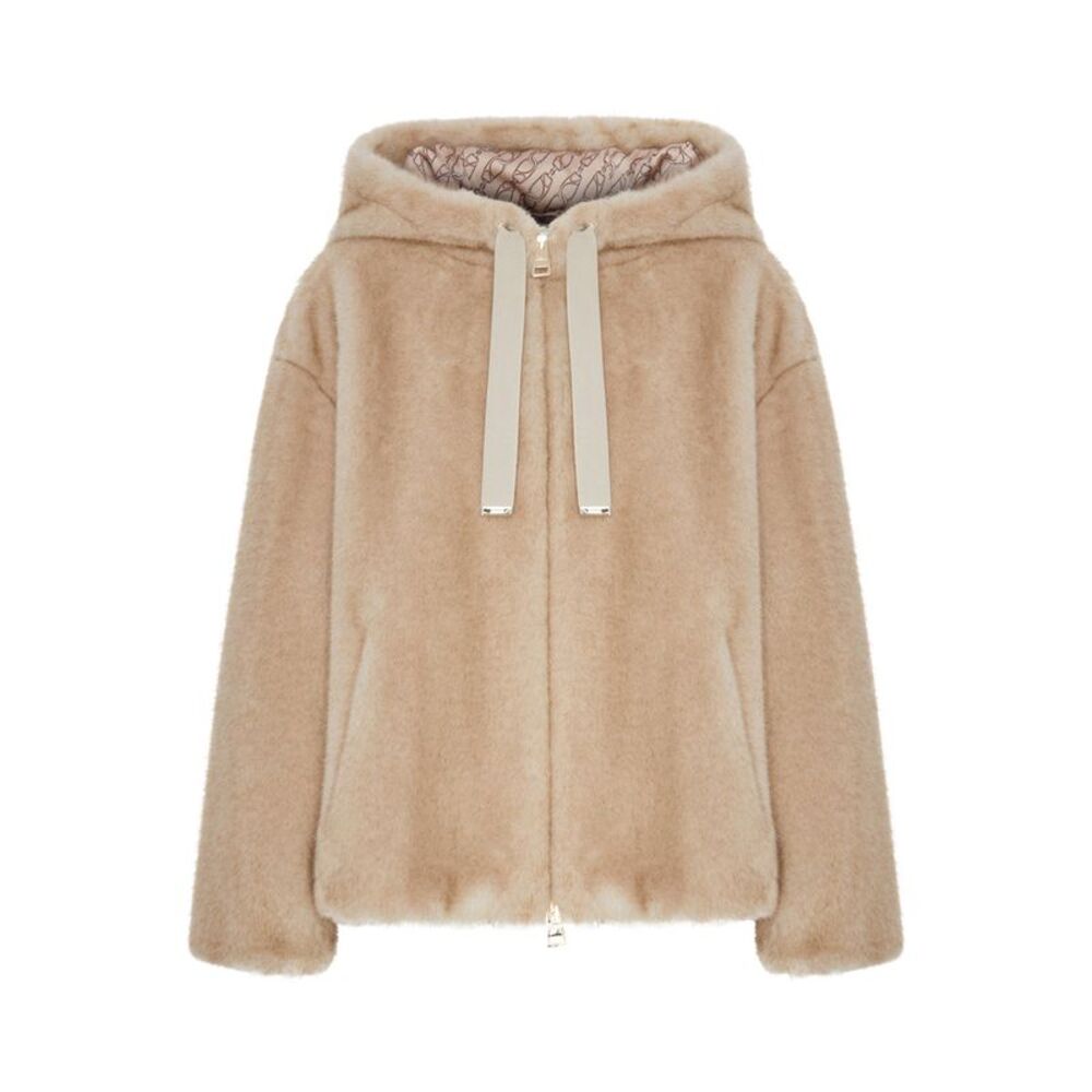 Herno Women Faux Fur Hooded Jacket